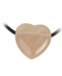 Pendentif coeur en quartz rose